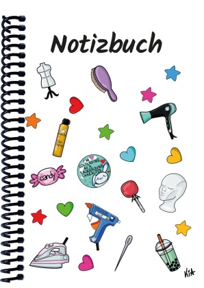 A 5 Notizbuch Manga Items, weiß, liniert