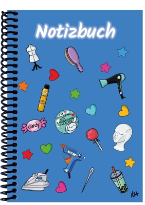 A 5 Notizbuch Manga Items, blau, liniert