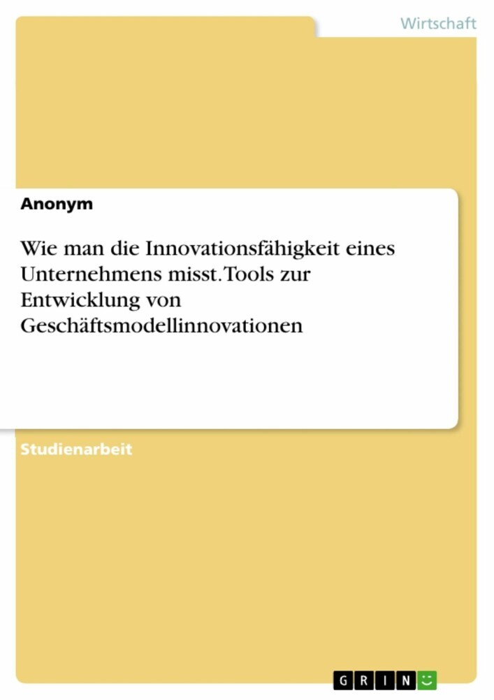 Wie man die Innovationsfähigkeit eines Unternehmens misst. Tools zur Entwicklung von Geschäftsmodellinnovationen main product photo