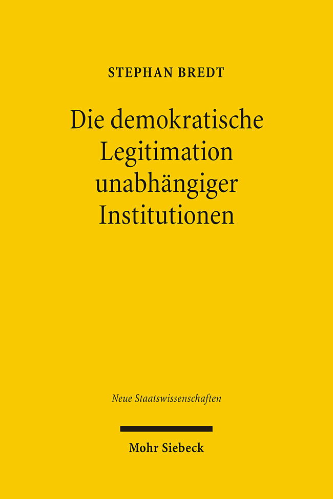 Die demokratische Legitimation unabhängiger Institutionen main product photo