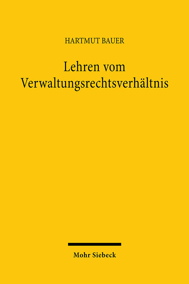 Lehren vom Verwaltungsrechtsverhältnis main product photo