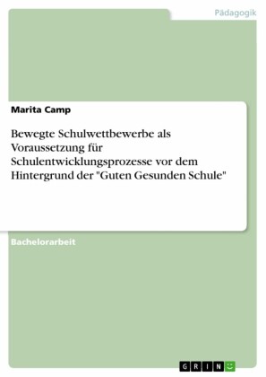 Bewegte Schulwettbewerbe als Voraussetzung für Schulentwicklungsprozesse vor dem Hintergrund der 'Guten Gesunden Schule'
