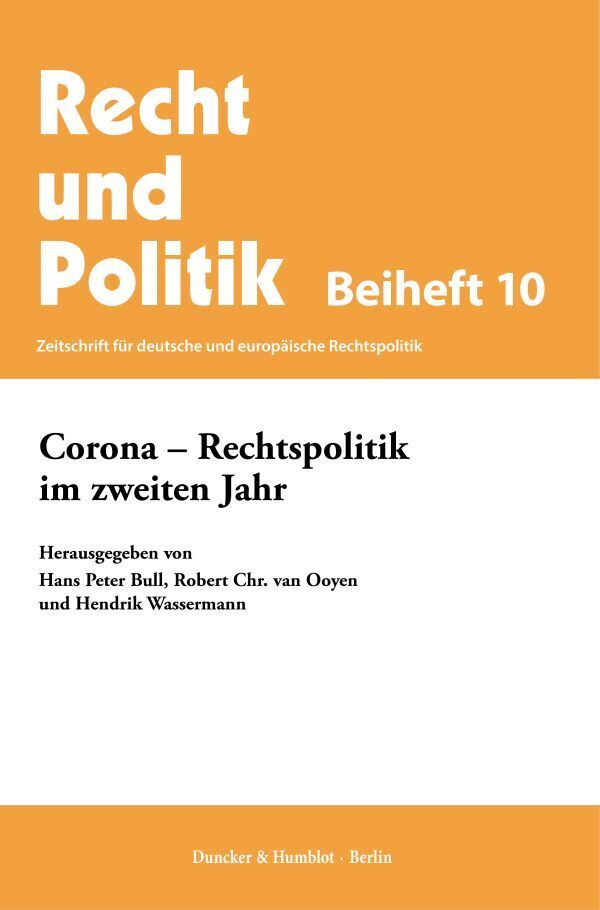 Corona - Rechtspolitik im zweiten Jahr. main product photo