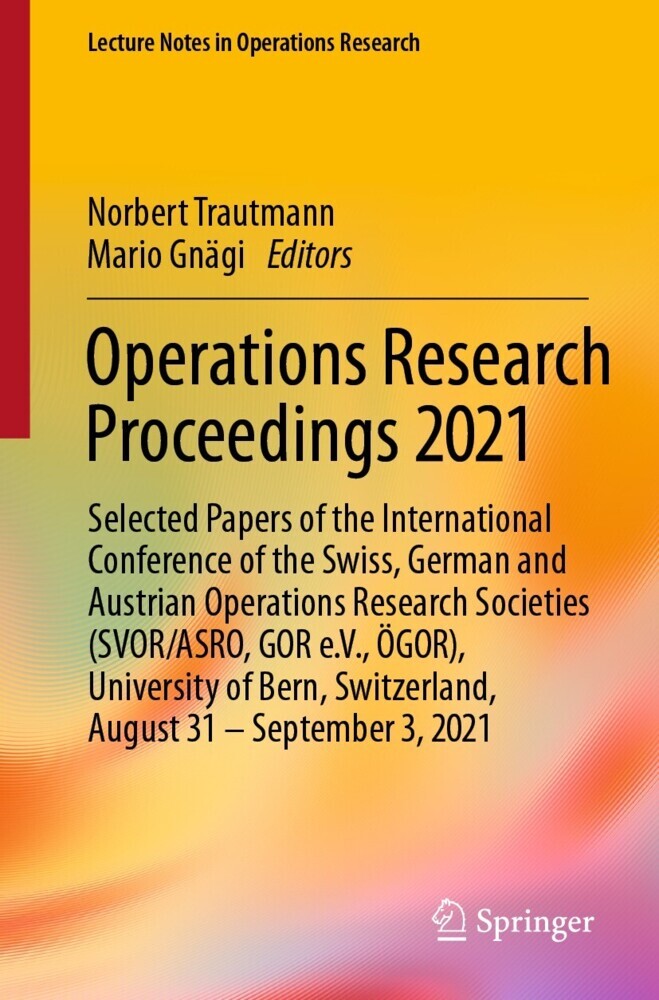 Operations Research Proceedings 2021 main product photo