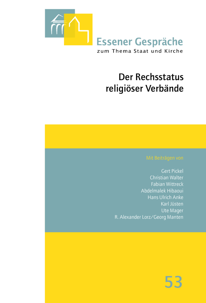 Essener Gespräche zum Thema Staat und Kirche, Band 53 main product photo