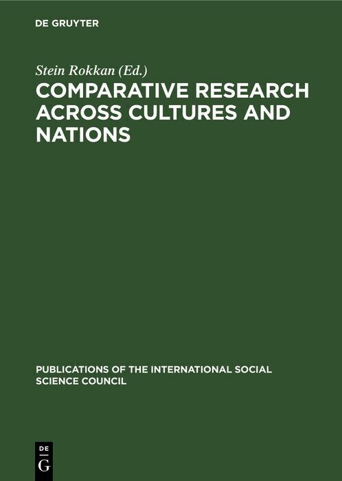 Comparative Research across Cultures and Nations main product photo