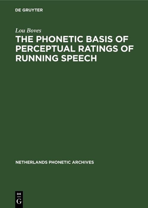 The Phonetic Basis of Perceptual Ratings of Running Speech main product photo