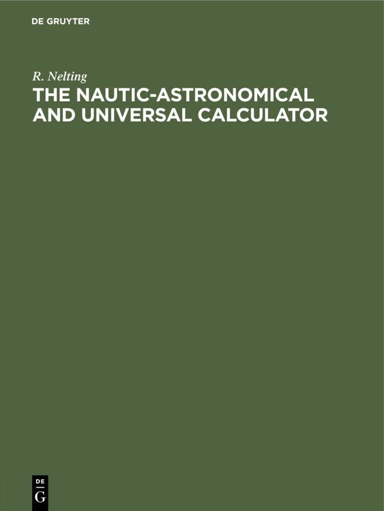 The Nautic-Astronomical and Universal Calculator main product photo