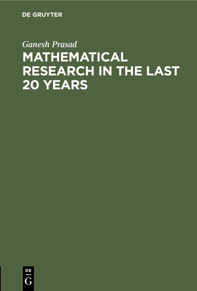 Mathematical Research in the last 20 years main product photo