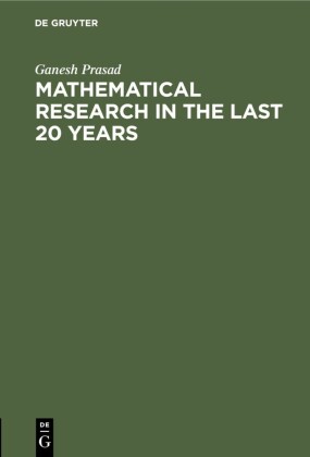 Mathematical Research in the last 20 years