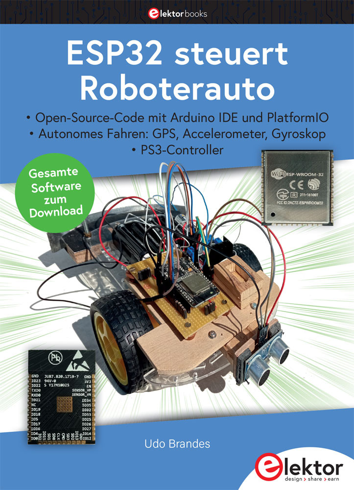 ESP32 steuert Roboterauto main product photo