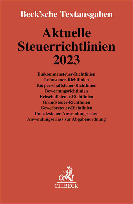 Aktuelle Steuerrichtlinien 2023 main product photo