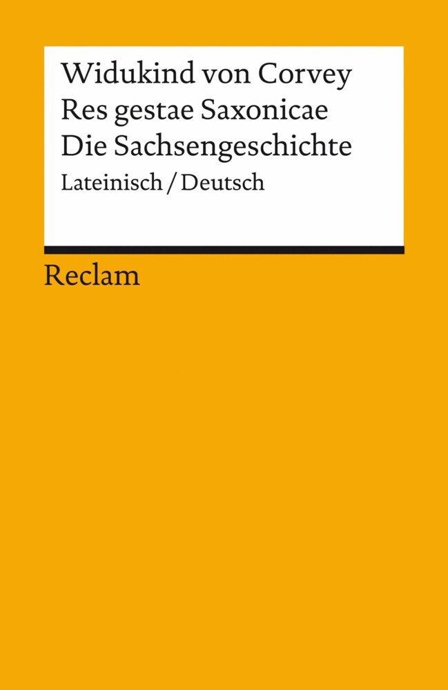 Res gestae Saxonicae / Die Sachsengeschichte. Lateinisch/Deutsch main product photo