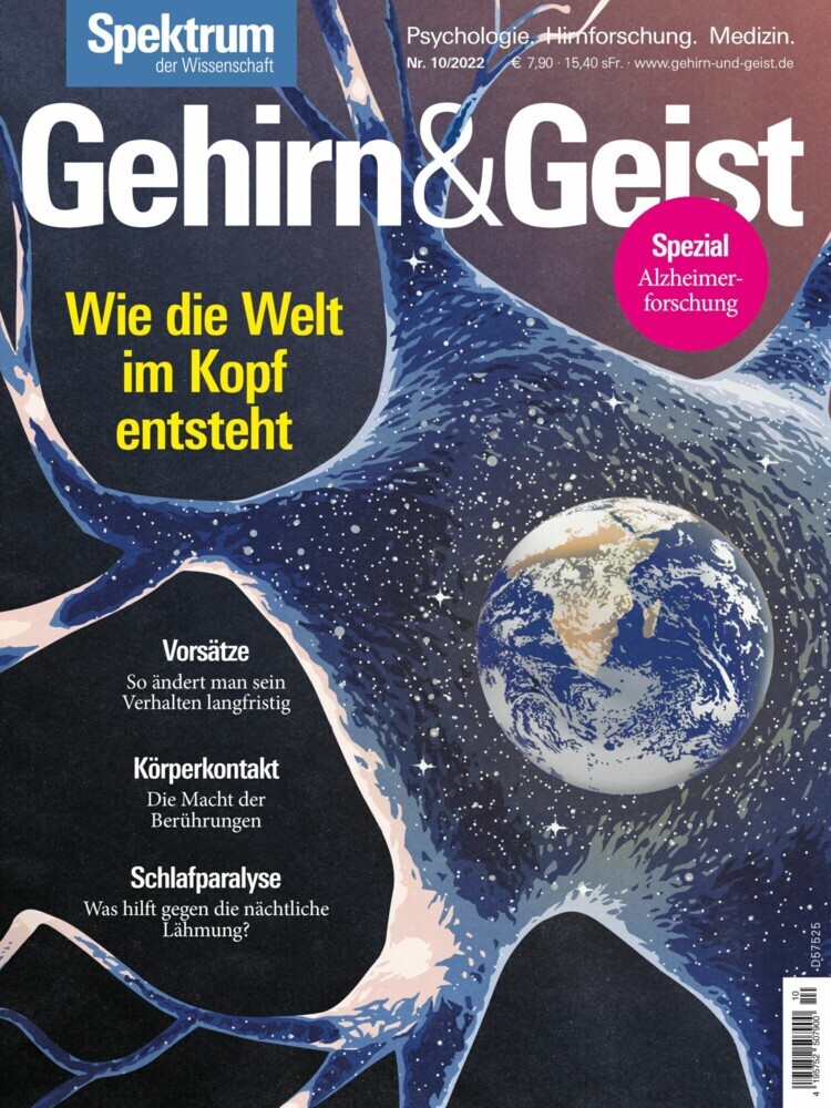 Gehirn&Geist 10/22 - Wie die Welt im Kopf entsteht main product photo