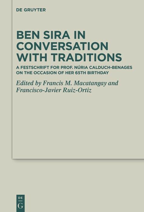 Ben Sira in Conversation with Traditions main product photo