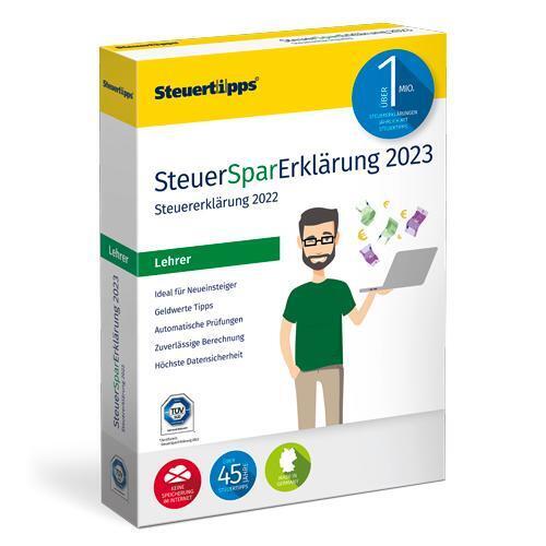 SteuerSparErklärung Lehrer 2023 main product photo