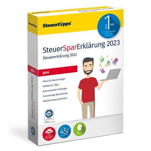 SteuerSparErklärung plus 2023 main product photo