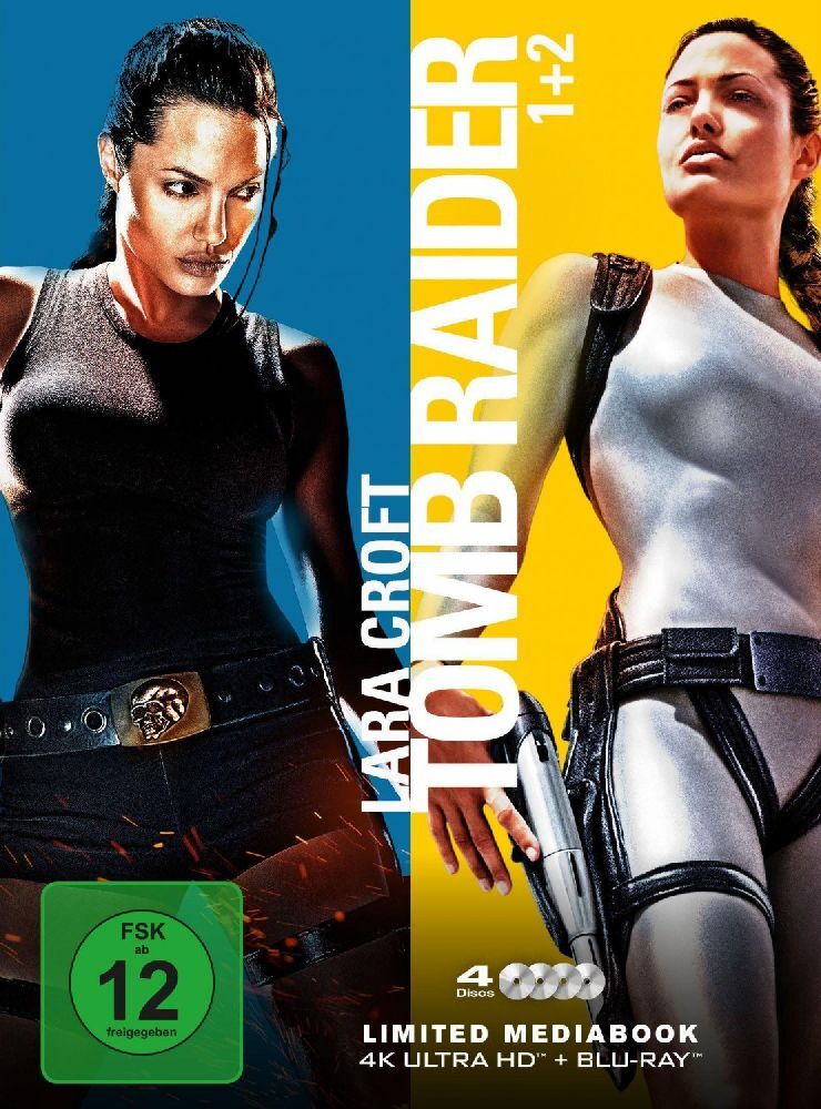 Lara Croft: Tomb Raider 1+2 4K, 4 UHD Blu-ray (Limited Mediabook) main product photo