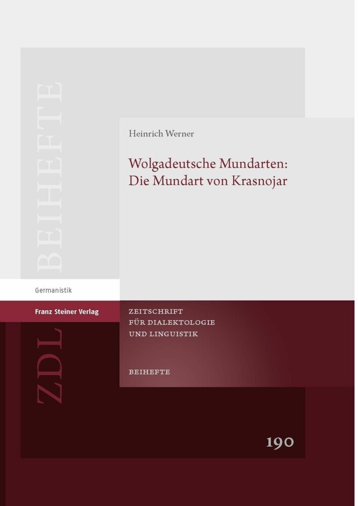 Wolgadeutsche Mundarten: Die Mundart von Krasnojar main product photo