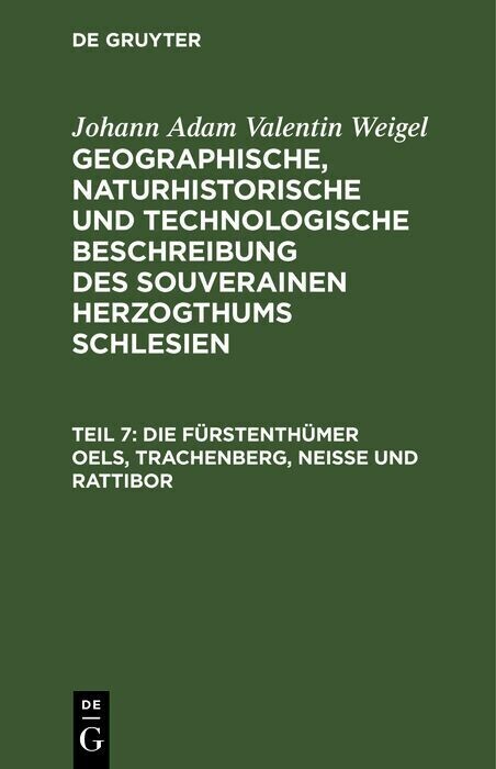 Die Fürstenthümer Oels, Trachenberg, Neiße und Rattibor main product photo