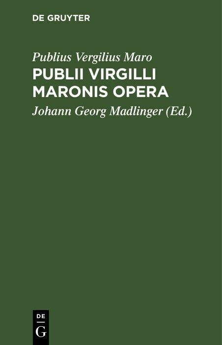 Publii Virgilli Maronis Opera main product photo