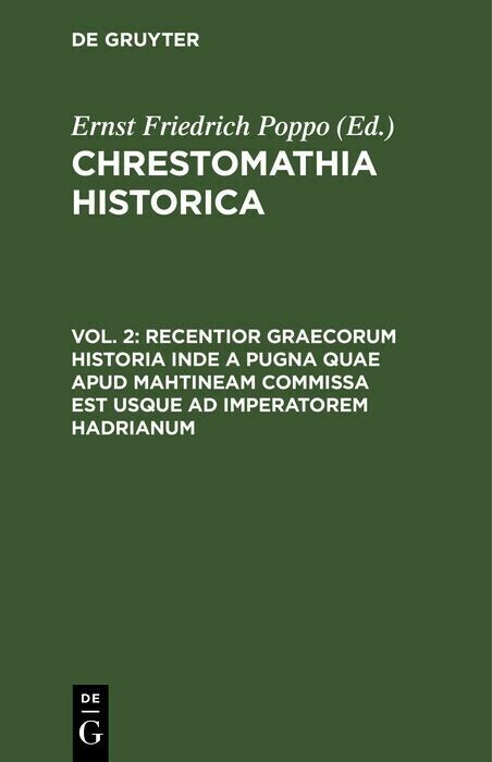Recentior Graecorum historia inde a pugna quae apud Mahtineam commissa est usque ad imperatorem Hadrianum main product photo