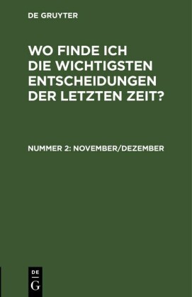 November/Dezember