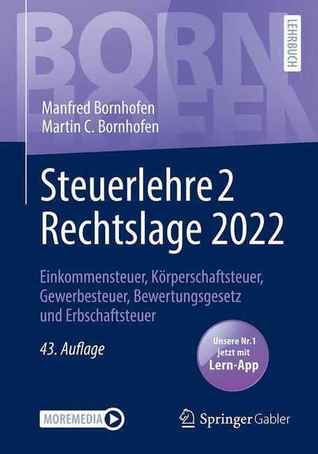 Steuerlehre 2 Rechtslage 2022, m. 1 Buch, m. 1 E-Book main product photo