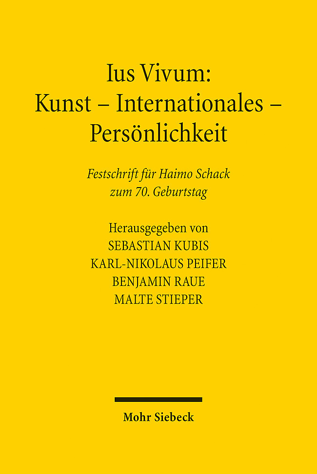 Ius Vivum: Kunst - Internationales - Persönlichkeit main product photo