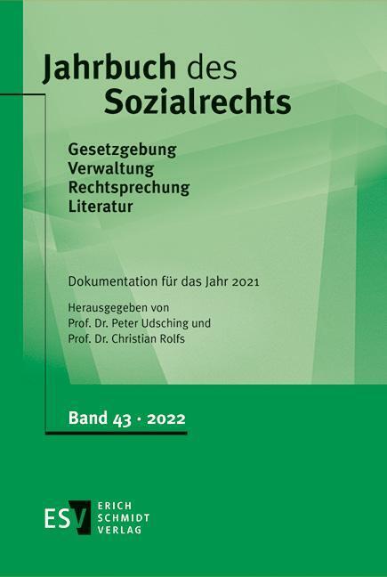 Jahrbuch des Sozialrechts - - Dokumentation für das Jahr 2021 main product photo