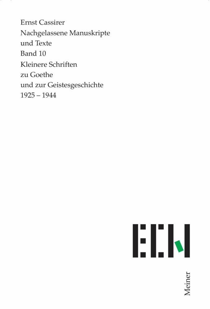 Kleinere Schriften zu Goethe und zur Geistesgeschichte 1925-1944 main product photo