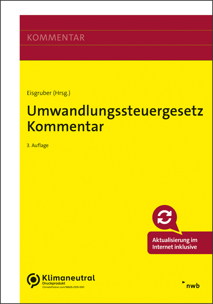 Umwandlungssteuergesetz Kommentar main product photo