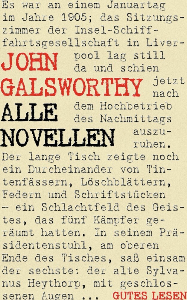 John Galsworthy - Alle Novellen main product photo