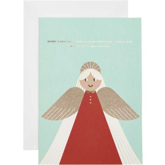 Kartenset I love Christmas, Engel FSC MIX