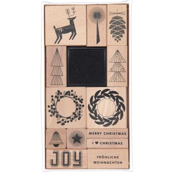Stempelset I love Christmas FSC 100%
