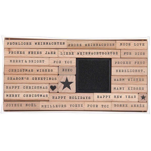 Stempelset Merry Christmas, Typewriter FSC 100% main product photo