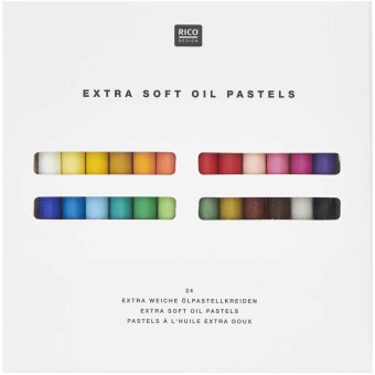 Ölpastellkreide, 24 Farben