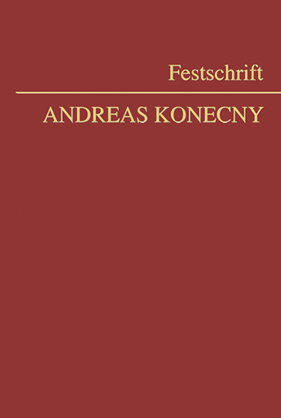 Festschrift Konecny main product photo