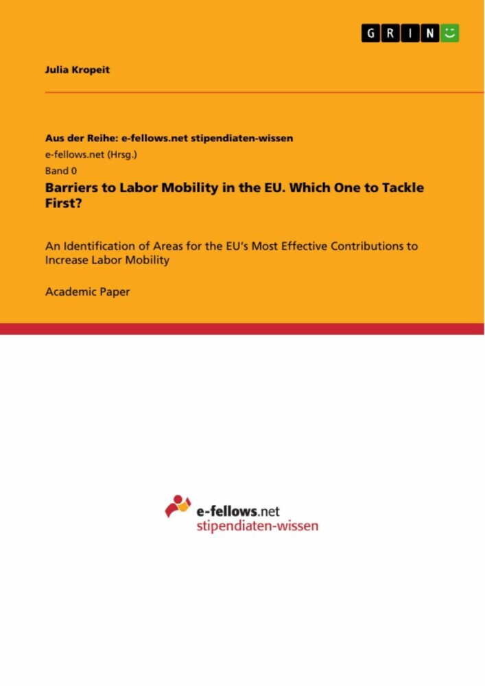 Barriers to Labor Mobility in the EU. Which One to Tackle First? main product photo