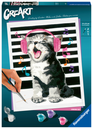 Ravensburger Malen nach Zahlen 23545 - Singing Cat - ab 12 Jahren
