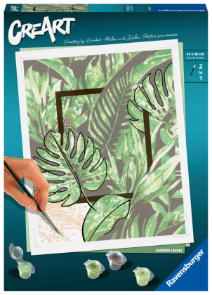 Ravensburger CreArt - Malen nach Zahlen 20272 - Calming Leaves - ab 12 Jahren