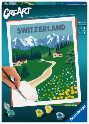 Ravensburger CreArt - Malen nach Zahlen 23536 - Jungfrau Region - ab 12 Jahren
