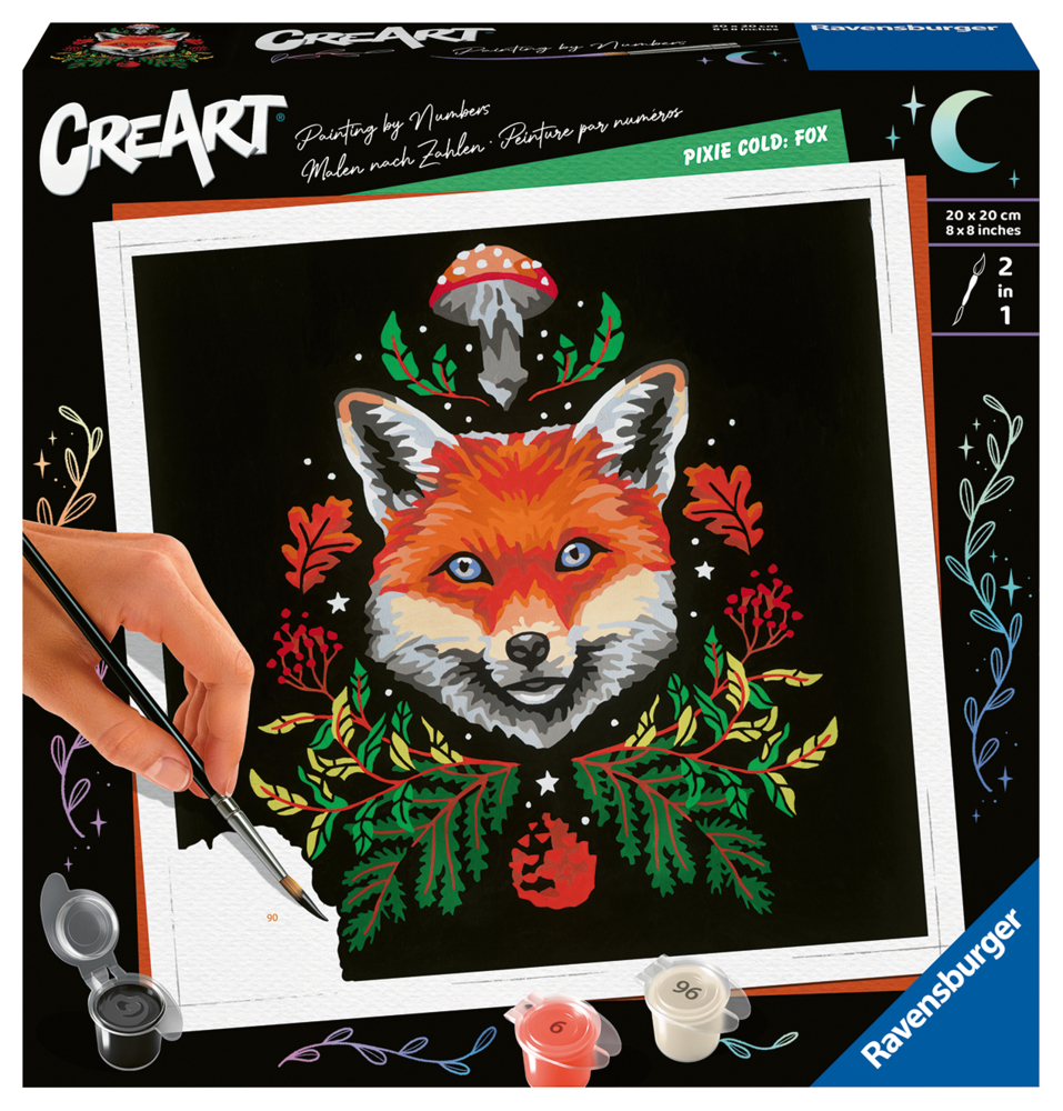 Ravensburger CreArt - Malen nach Zahlen 23511 - Pixie Cold: Fox - ab 12 Jahren main product photo