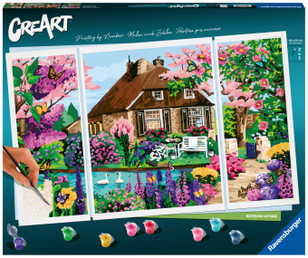 Ravensburger Malen nach Zahlen 23550 - Waterside Cottage - ab 14 Jahren