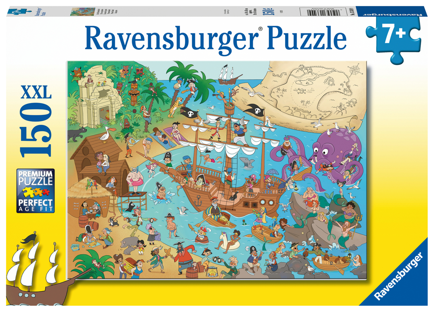 Ravensburger Kinderpuzzle - 13349 Die Piratenbucht - 150 Teile Puzzle für Kinder ab 7 Jahren main product photo