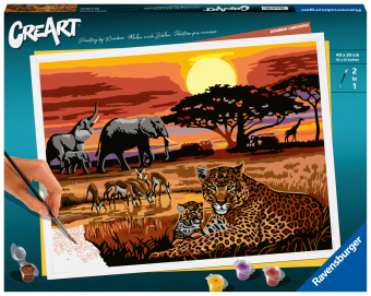 Ravensburger CreArt - Malen nach Zahlen 23548 - Savannah Landscapes - ab 14 Jahren