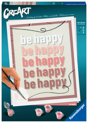 Ravensburger CreArt - Malen nach Zahlen 23544 - Be Happy - ab 12 Jahren
