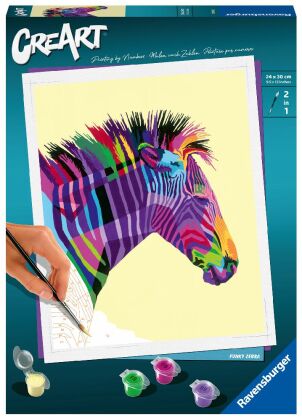 Ravensburger Malen nach Zahlen 28994 - Funky Zebra - ab 12 Jahren