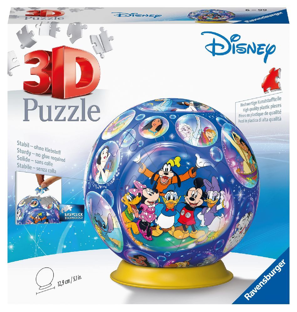 Ravensburger 3D Puzzle 11561 - Puzzle-Ball Disney Charaktere - 72 Teile - Puzzle-Ball für Disney-Fans ab 6 Jahren main product photo