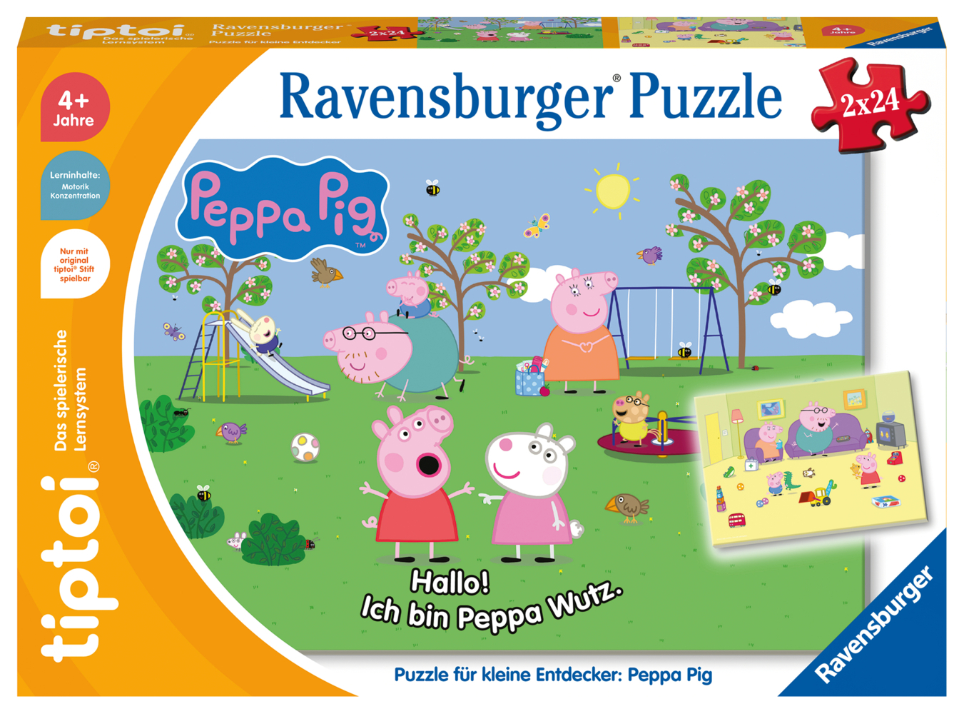 Ravensburger tiptoi Puzzle 00163 Puzzle für kleine Entdecker: Peppa Pig, Kinderpuzzle für Kinder ab 4 Jahren, für 1 Spieler main product photo